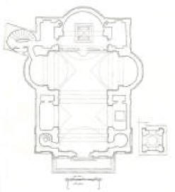 Pianta della chiesa di S. Atanasio de' Greci in Roma