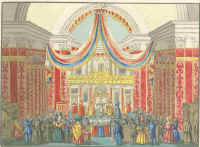 L'iconostasi originaria di S. Atanasio in una antica stampa