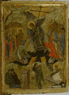 Anastasis con mirofore. Macedonia 1350-1375
