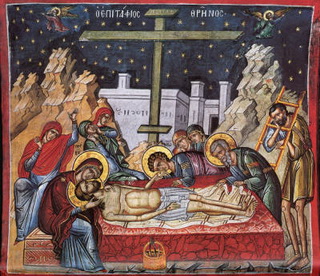 Compianto sul Cristo morto, Monastero Dionysiou, XVI sec.