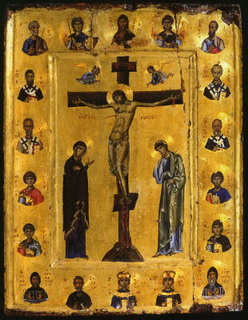 Crocifissione con Santi, Costantinopoli, XII sec.