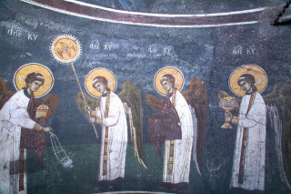 Divina Liturgia celeste, Gracanica 1320