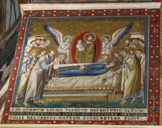 Dormizione. Pietro Cavallini,Roma S. Maria in Trastevere 