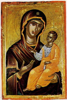 Hodigitria iconostasi del monastero Stavronikita 1546