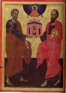 Pietro e Paolo Athos Monastero Pantokrator XVIII sec.