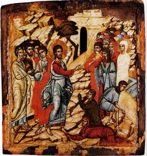 Resurrezione di Lazzaro, Grecia XV sec.