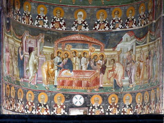 Comunione degli Apostoli Staro Nagoricane chiesa di s Giorgio 1317